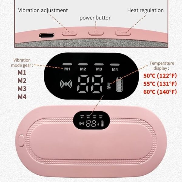 Menstrual Heating pad for Period Cramps & Vibration sliming Massage belt - Image 2