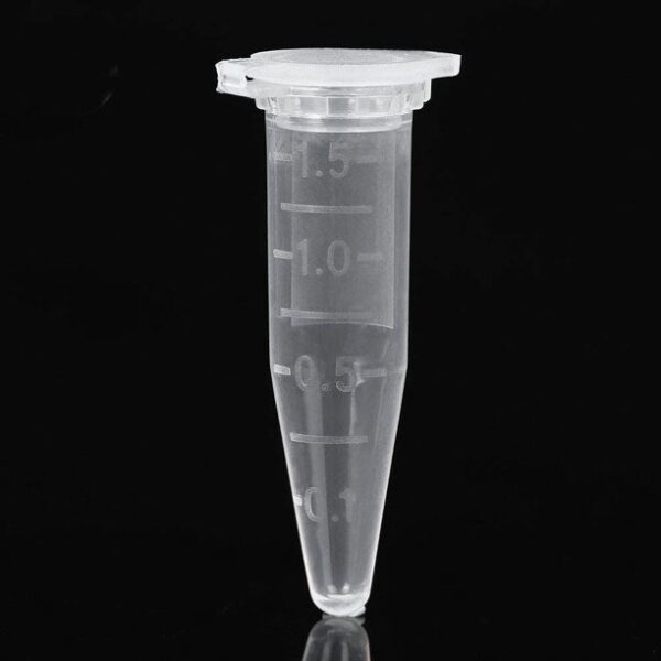 Eppendorf Tubes Microcentrifuge Tube 1.5 ml, 500 Pcs Pack Clear Plastic Centrifuge Vials - Image 2
