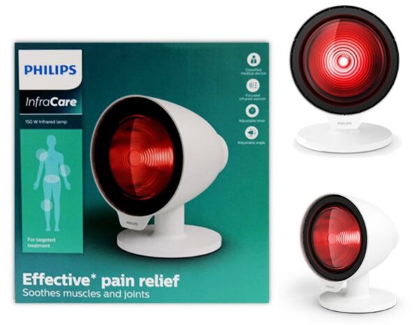 Philips Infrared Lamp Effective*, drug-free pain relief With timer
