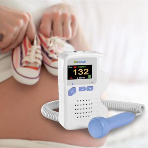 Fetal Doppler Baby Monitor LCD color Display Portable Baby Heart Rate Monitor FD200C