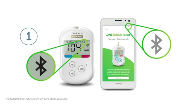 One Touch Verio Flex Meter One Touch Verio Flex® Blood Glucose Meter - Image 3