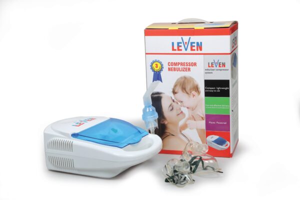 LEVEN Portable Compressor Nebulizar Machine for Child & Adults Nebulization