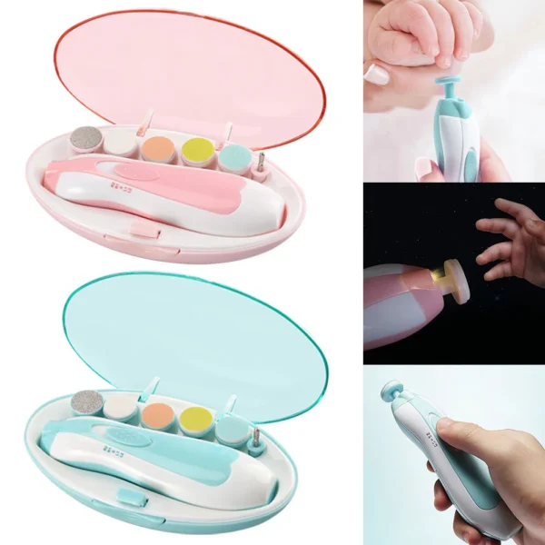 Electric Nail Trimmer for Baby Newborn, Gentle & Safe Baby Nail Electric Trimmer