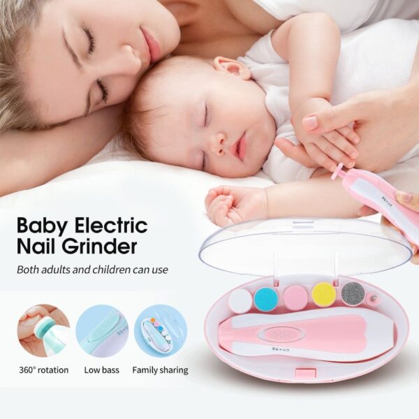 Electric Nail Trimmer for Baby Newborn, Gentle & Safe Baby Nail Electric Trimmer - Image 3