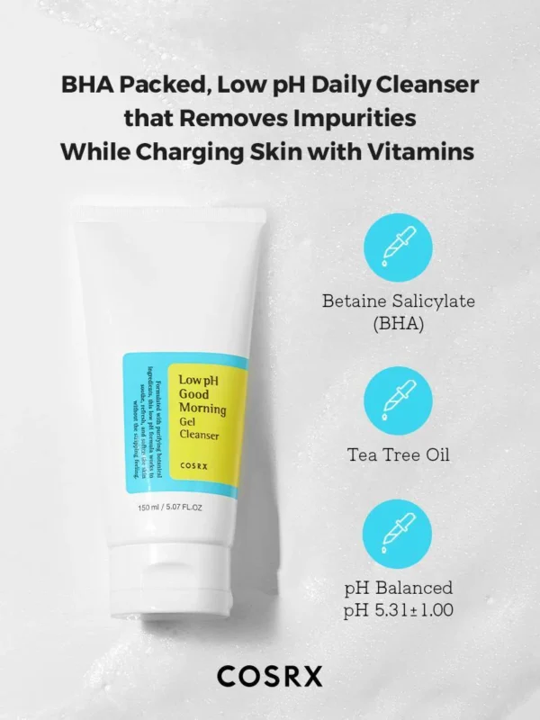 COSRX Low Ph Good Morning Gel Cleanser - Image 3