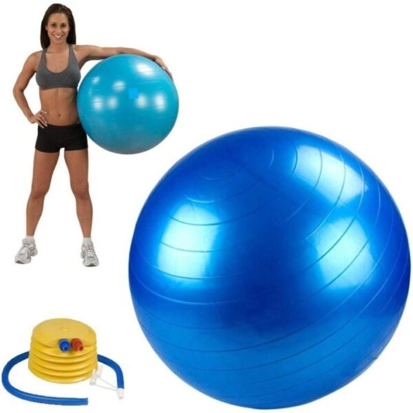 75cm Plain Yoga Ball with Pumper Multicolor - Citizen Sports